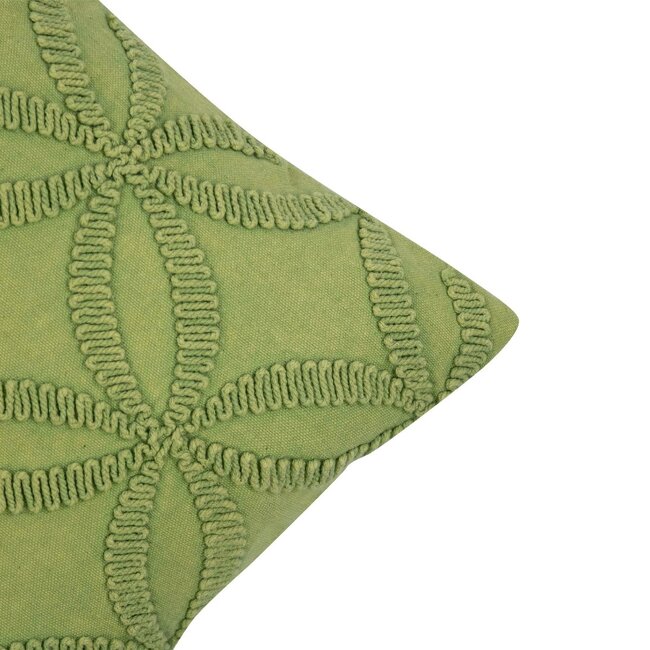 Linen & More Annika Kussen stonewash groen 30x50cm
