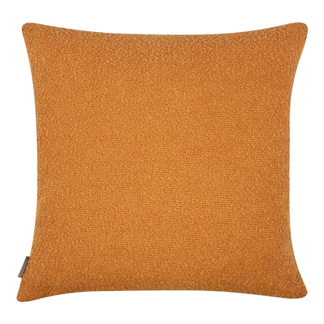 Linen & More King Bouclé kussen honing geel 45x45cm