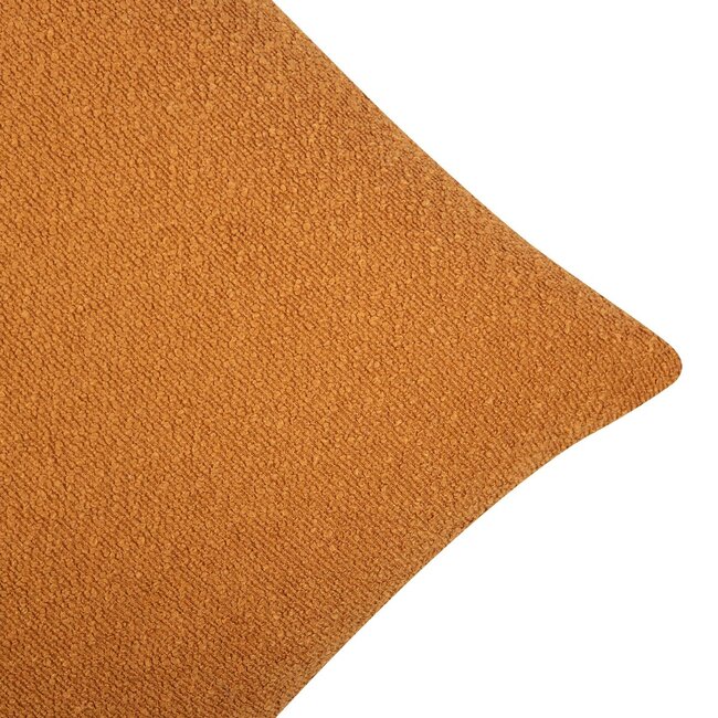Linen & More King Bouclé kussen honing geel 45x45cm