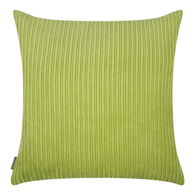 Linen & More Duke Velvet Rib kussen olijf groen 45x45cm