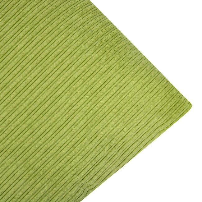 Linen & More Duke Velvet Rib kussen olijf groen 45x45cm