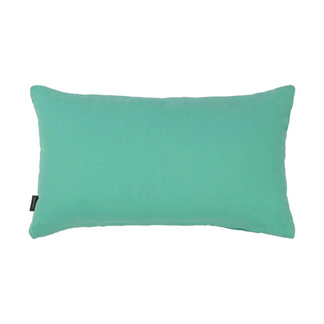 Linen & More Flannel aqua green Cushion 30 x 50 cm