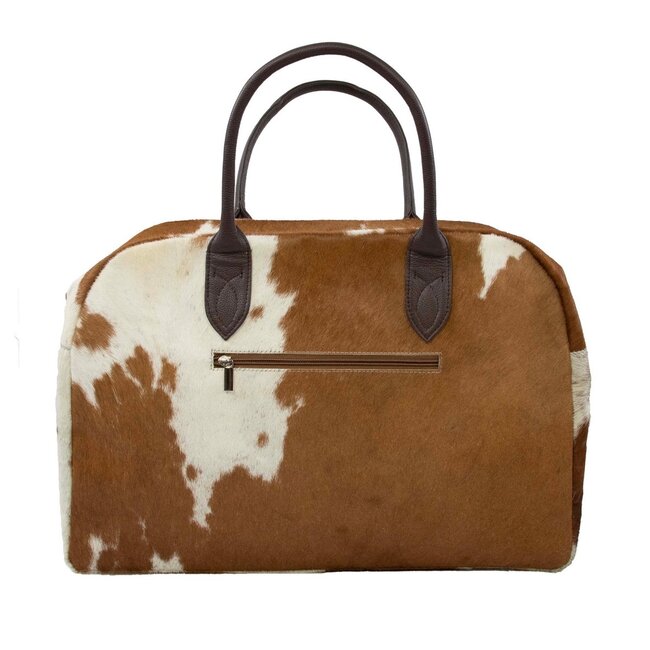 Mars & More weekendtas koe bruin 50x35x15cm (bos taurus taurus)