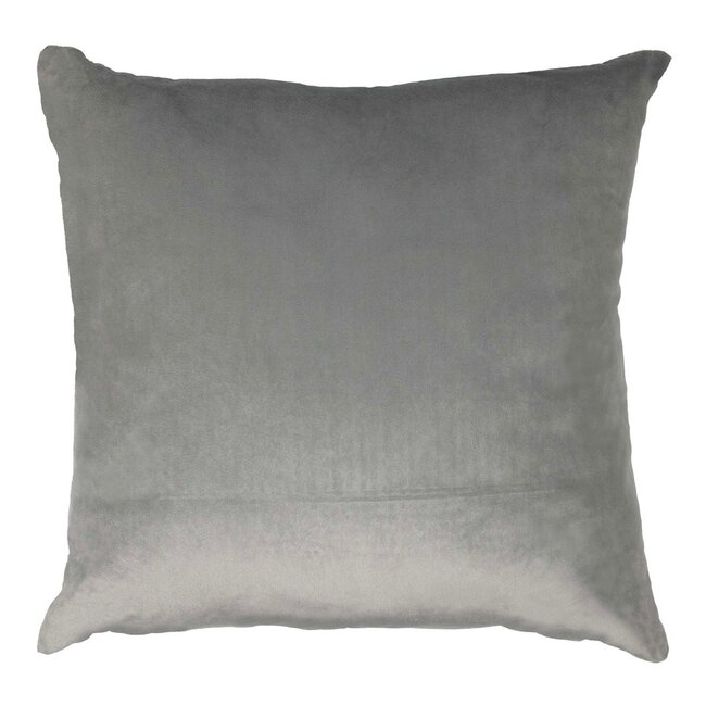 Linen & More Cushion velvet l. grey & corduroy 45 x 45 cm