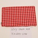 Linen & More Cushion levy check 30x50 red