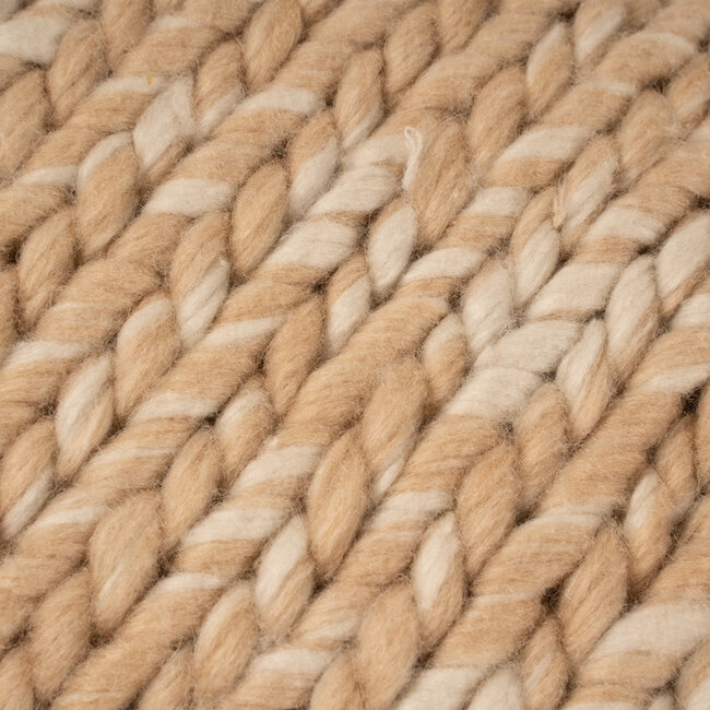 Linen & More Yuki kussen beige 30x50cm