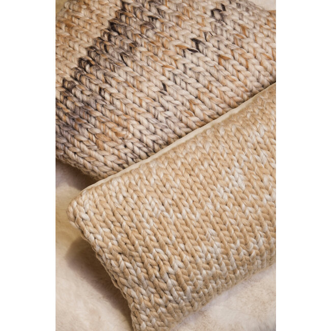 Linen & More Yuki kussen beige 30x50cm