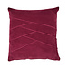 Linen & More Uneven pintuck boysenberry cushion 45x45 cm
