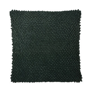 Linen & More Jumbo dots pine green cushion 45x45 cm