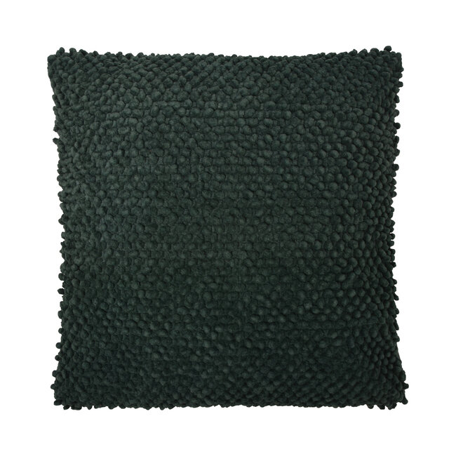 Linen & More Jumbo dots pine green cushion 45x45 cm