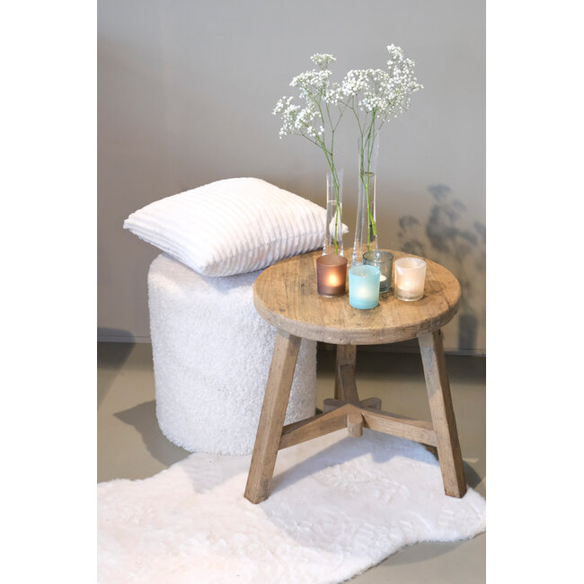 Linen & More Montreal kussen gebroken wit 45x45cm