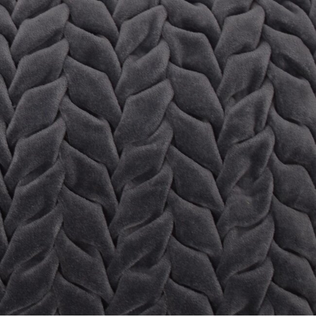 Linen & More Smock Velvet kussen blauw 30x50cm