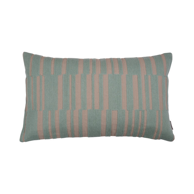 Linen & More Barro kussen beige groen 30x50cm