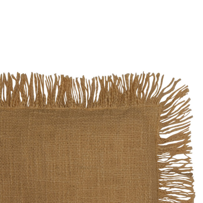 Linen & More Lioni kussen geel 30x50cm