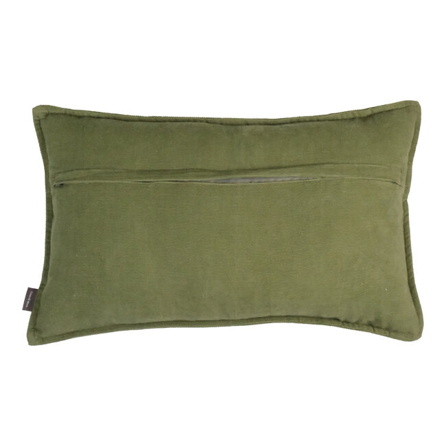 Linen & More Bobbi kussen groen 30x50cm