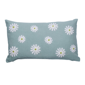 Linen & More Poppy Kussen blauw 30x50cm