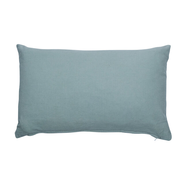 Linen & More Poppy Kussen blauw 30x50cm