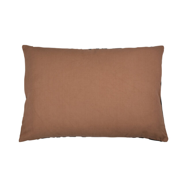 Linen & More Barro kussen donkergrijs bruin 40x60cm
