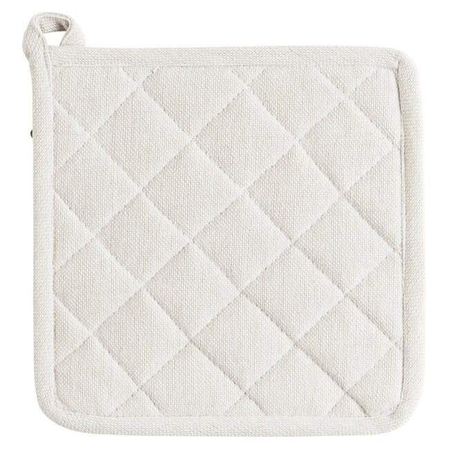Linen & More Indi Pannenlap Onderzetter ivoor 20x20cm
