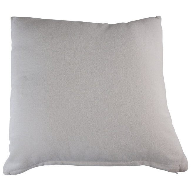 Linen & More Sierkussen basis fluweel off white 50x50