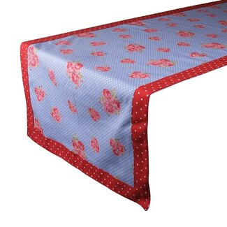 Linen & More Rosie Tafelloper l.blauw 50x140cm