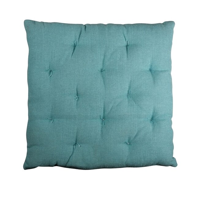 Linen & More Indi stoelkussen blauw 40x40cm+5cm