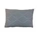 Linen & More Burton Stitch kussen zilver blauw 40x60cm