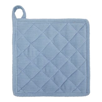 Linen & More Corduroy pannenlap blauw  20x20cm