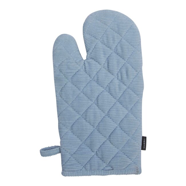 Linen & More Corduroy ovenwant blauw 18x33cm