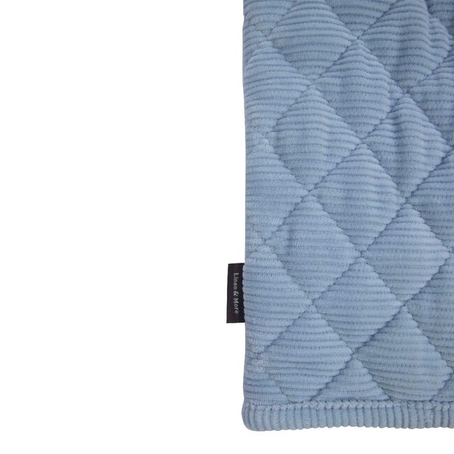 Linen & More Corduroy ovenwant blauw 18x33cm