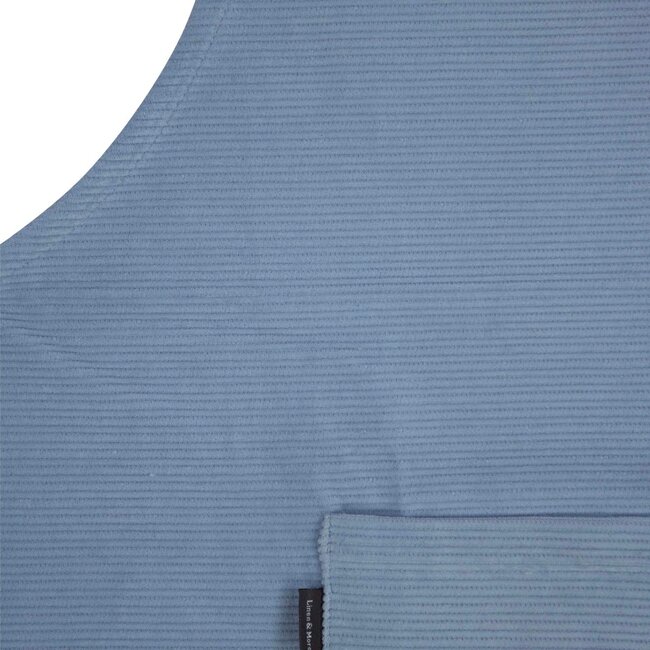 Linen & More Corduroy schort blauw 75x90cm