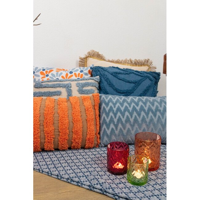 Linen & More Capri Blue Mix Throw 130x170 cm