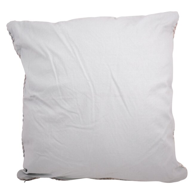 Linen & More Multi Weave kussen zilver 60x60cm