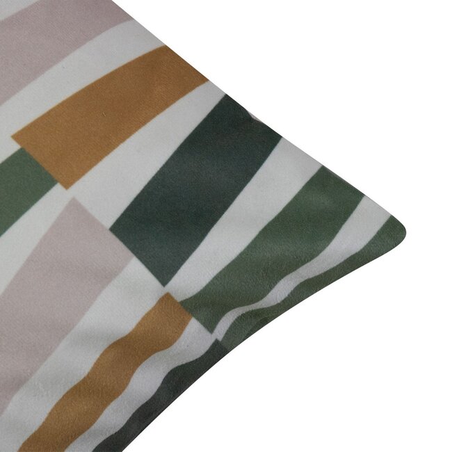 Linen & More Osaka kussen fotoprint groen 45x45cm