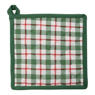 Linen & More Ferdi Pannenlap groen 20x20cm