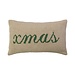 Linen & More Kussen Gebreid Xmas beige groen 30x50cm