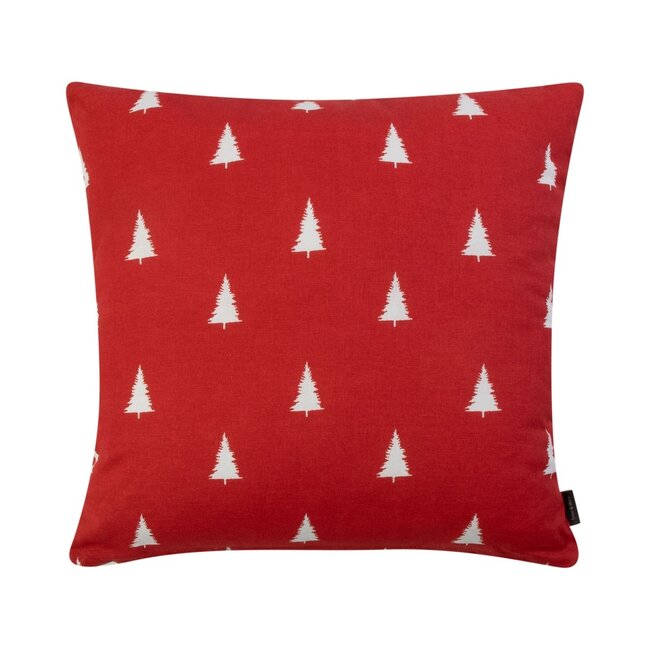 Linen & More Teresa Kussen boom wit rood 45x45cm