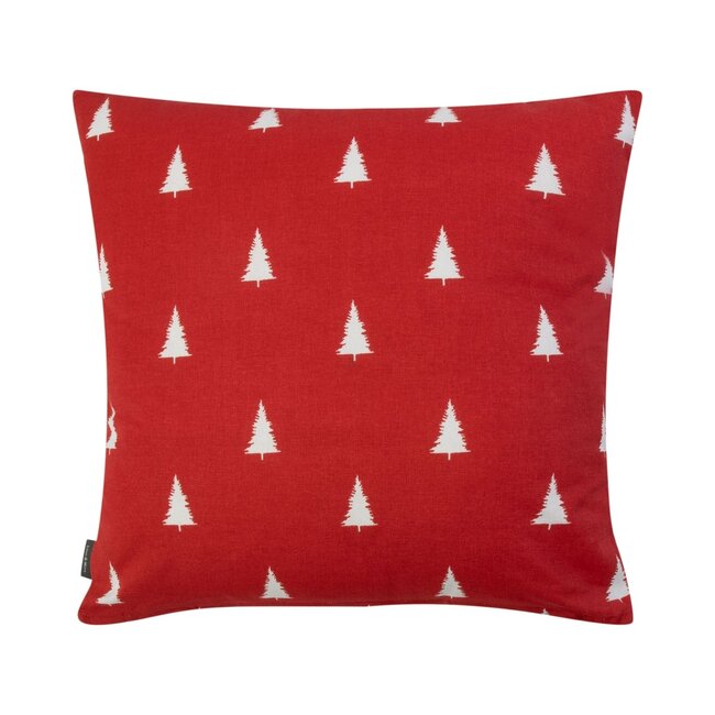 Linen & More Teresa Kussen boom wit rood 45x45cm