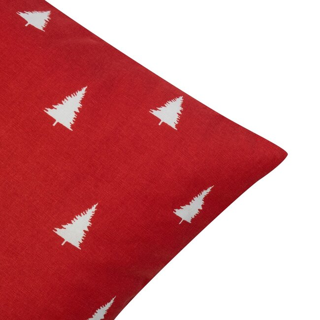 Linen & More Teresa Kussen boom wit rood 45x45cm