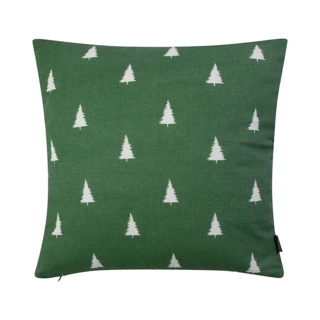 Linen & More Teresa Kussen boom wit groen 45x45cm