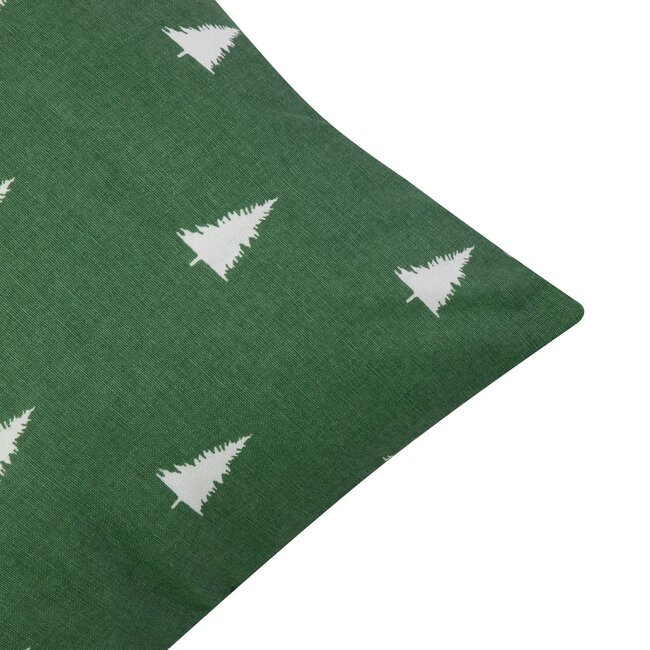 Linen & More Teresa Kussen boom wit groen 45x45cm