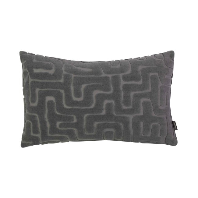 Linen & More Jaxon Kussen grijs 30x50cm