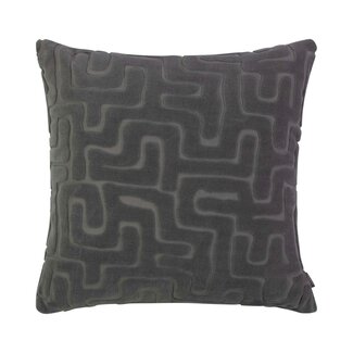 Linen & More Jaxon Kussen grijs 45x45cm