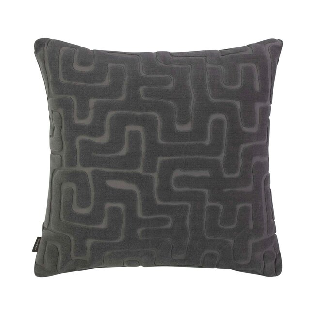 Linen & More Jaxon Kussen grijs 45x45cm