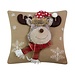 Linen & More Knitted Rudolf 2 kussen beige 40x40cm