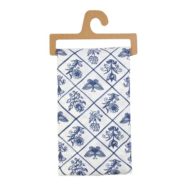 Linen & More Delft blauw Tafelloper 50x140cm