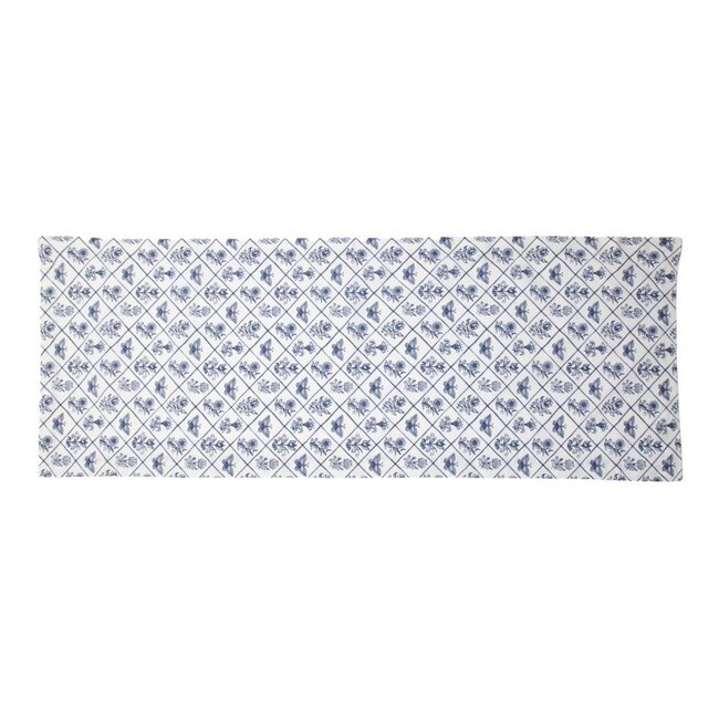 Linen & More Delft blauw Tafelloper 50x140cm