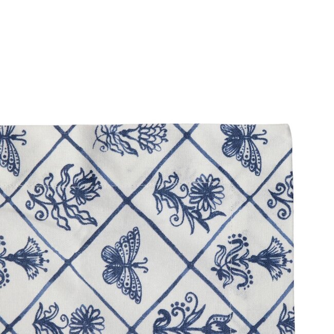 Linen & More Delft blauw Tafelloper 50x140cm