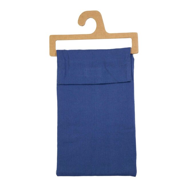 Linen & More Delfts blauw Uni Tafelloper 50x140cm