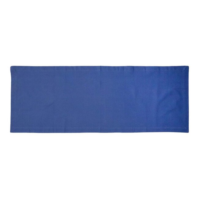 Linen & More Delfts blauw Uni Tafelloper 50x140cm